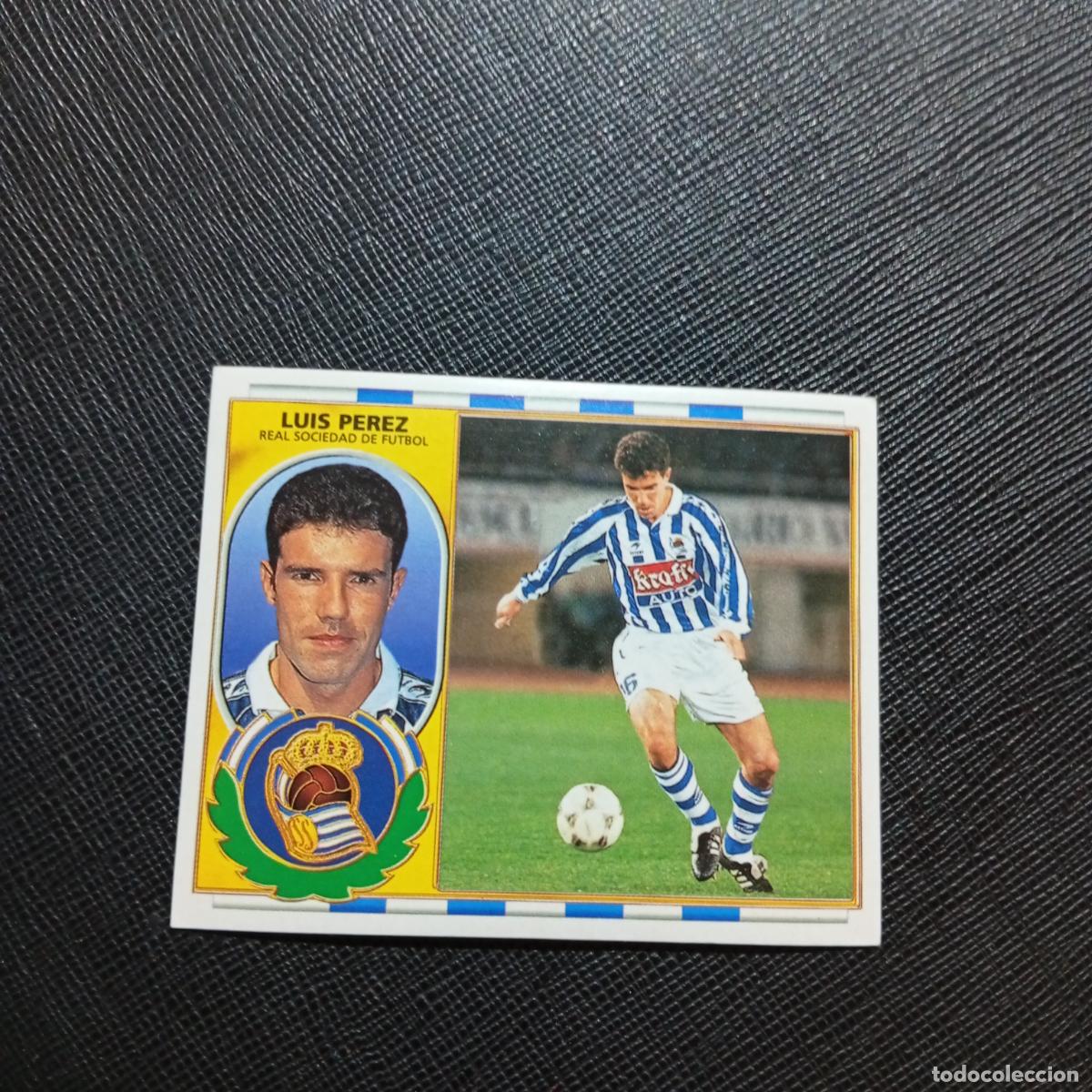 Cartes &agrave; collectionner de Football: LUIS PEREZ REAL SOCIEDAD ESTE 96 97 CROMO FUTBOL 1996 1997 LIGA - SIN PEGAR - A88 PG73 B