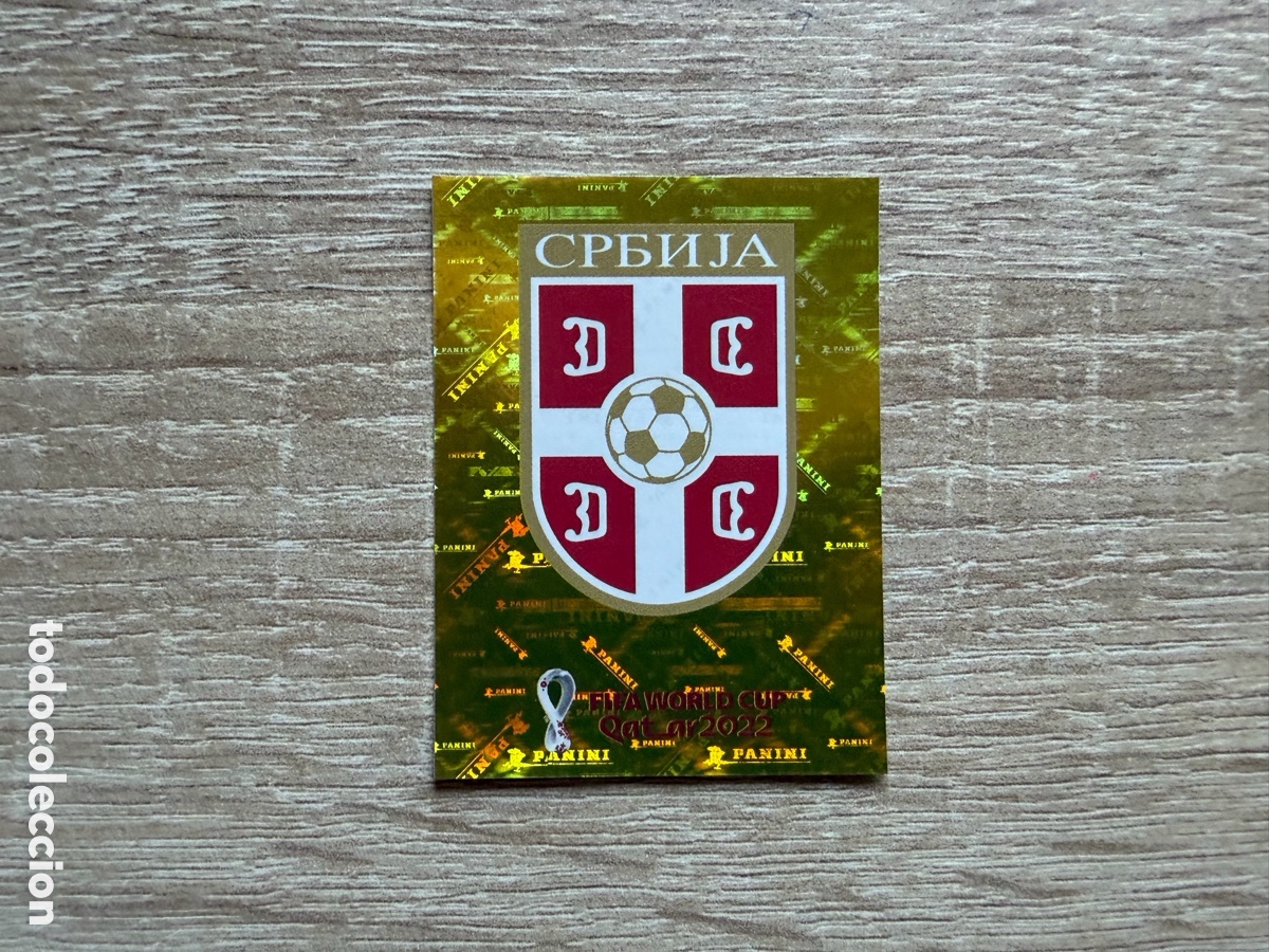 Cartes &agrave; collectionner de Football: ESCUDO SERBIA CROMO PANINI FIFA WORLD CUP QATAR 2022