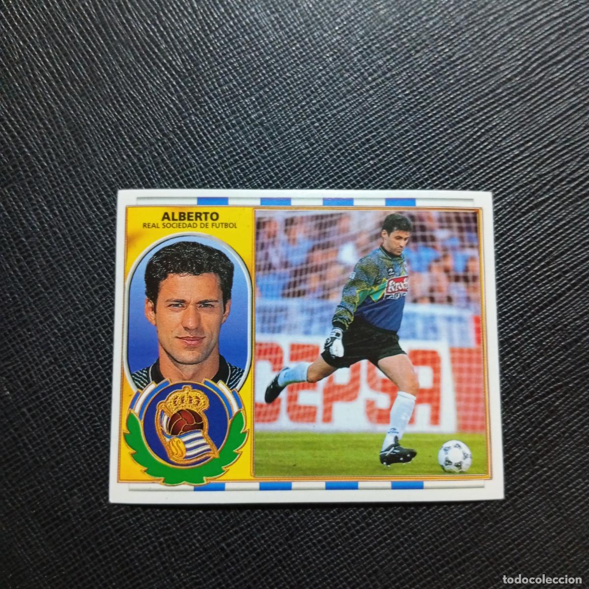 Cartes &agrave; collectionner de Football: ALBERTO REAL SOCIEDAD ESTE 96 97 CROMO FUTBOL 1996 1997 LIGA - SIN PEGAR - A88 PG73