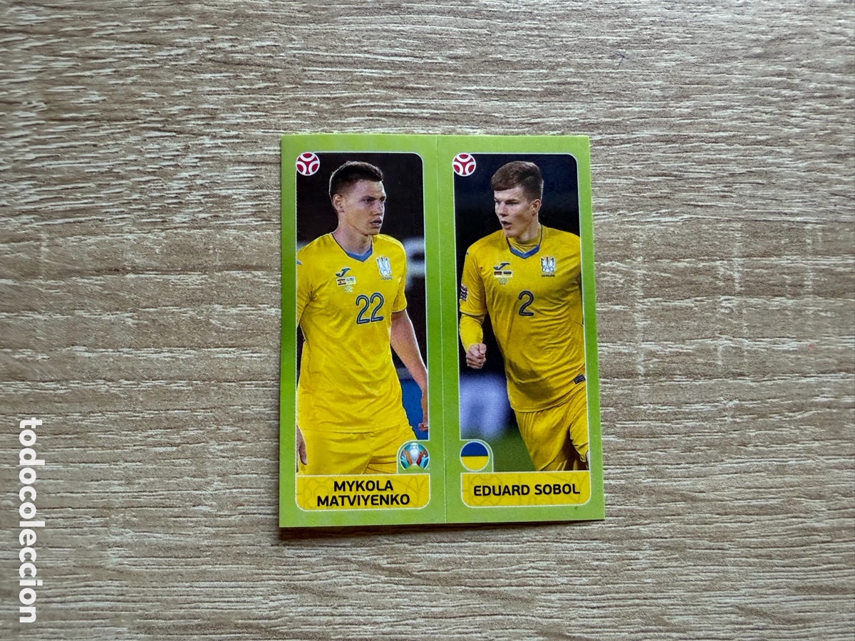 Football Stickers: EDUARD SOBOL MYKOLA MATVIYENKO PANINI EURO 2020 UCRANIA