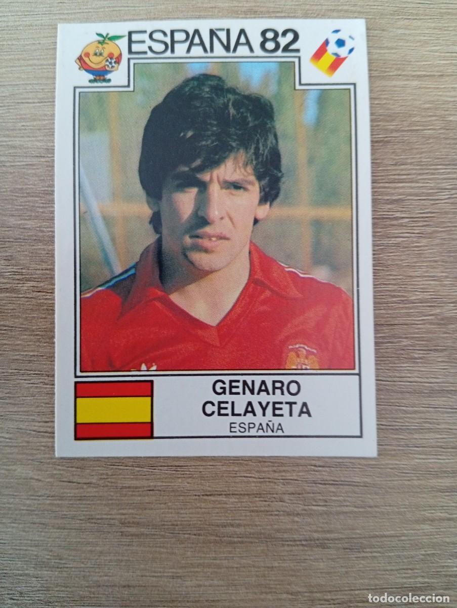 Cromos de f&uacute;tbol: GENARO CELAYETA 296 ESPA&Ntilde;A MUNDIAL ESPA&Ntilde;A 1982 82 MUNDIAL PANINI NUNCA PEGADO SIN PEGAR