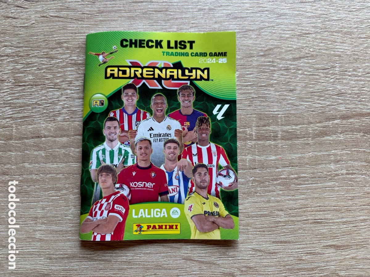 Cromos de f&uacute;tbol: CHECK LIST PANINI ADRENALYN XL LALIGA 2024 2025 24 25