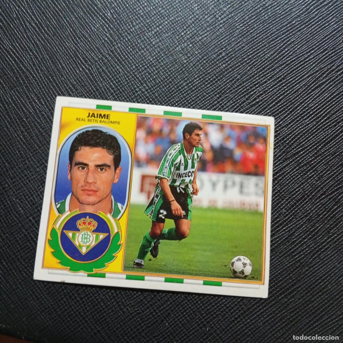 Cromos de f&uacute;tbol: JAIME REAL BETIS ESTE 96 97 CROMO FUTBOL 1996 1997 LIGA - SIN PEGAR - A203 PG28