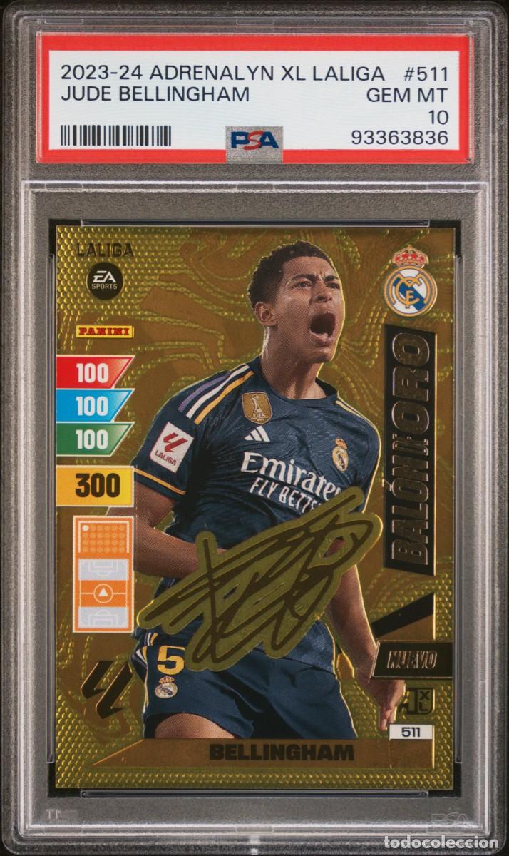 Cromos de f&uacute;tbol: Jude Bellingham #511 Real Madrid Panini Adrenalyn 2023 2024 Psa 10