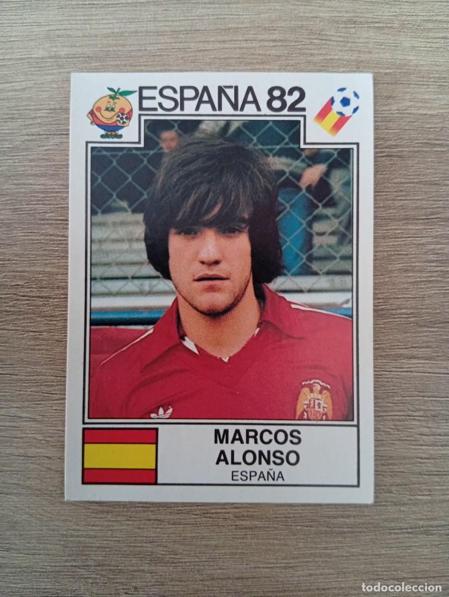 Cromos de f&uacute;tbol: MARCOS ALONSO 304 ESPA&Ntilde;A MUNDIAL ESPA&Ntilde;A 1982 82 MUNDIAL PANINI NUNCA PEGADO SIN PEGAR