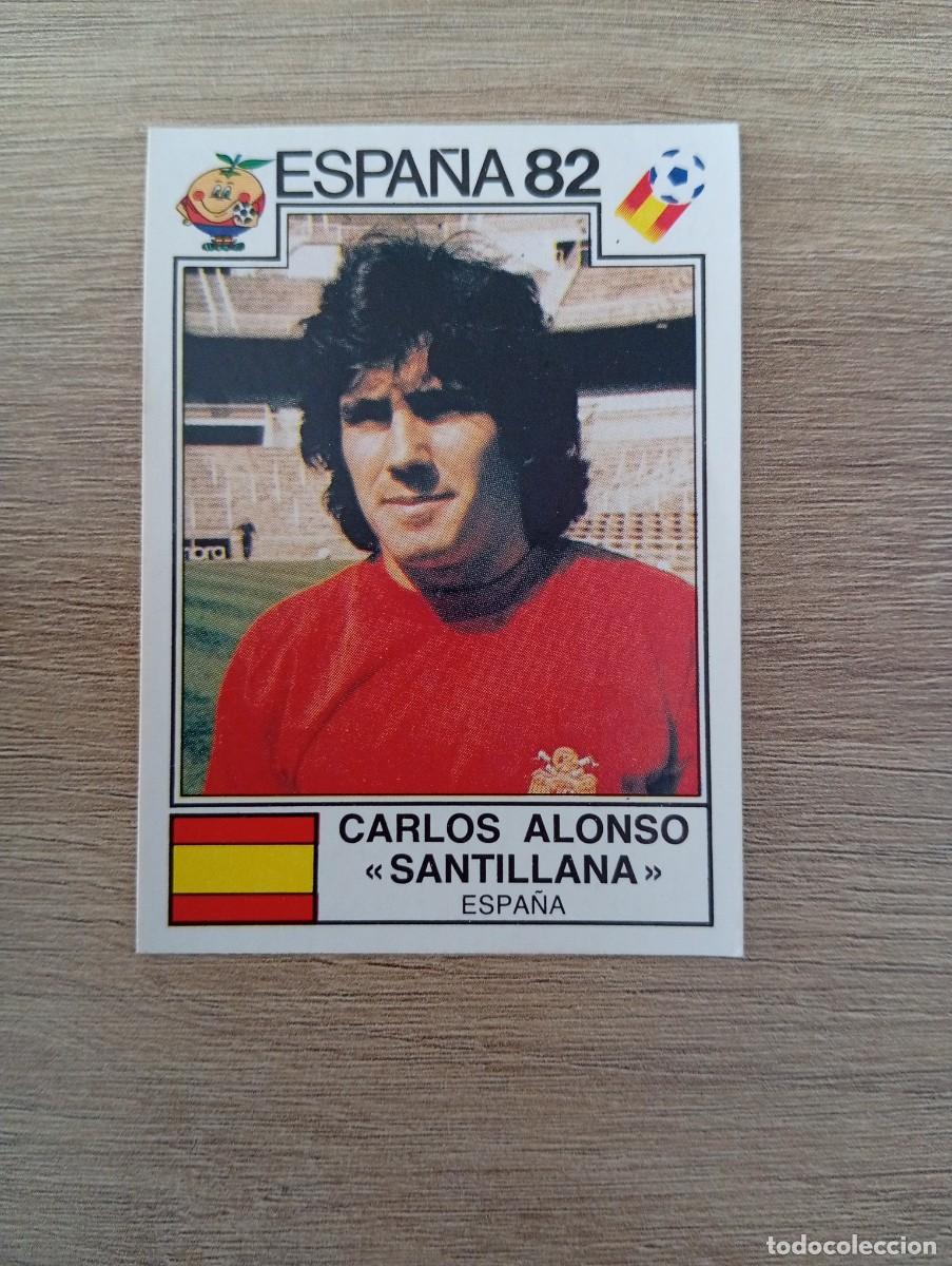 Cromos de f&uacute;tbol: CARLOS ALONSO SANTILLANA 308 ESPA&Ntilde;A MUNDIAL ESPA&Ntilde;A 1982 82 MUNDIAL PANINI NUNCA PEGADO SIN PEGAR