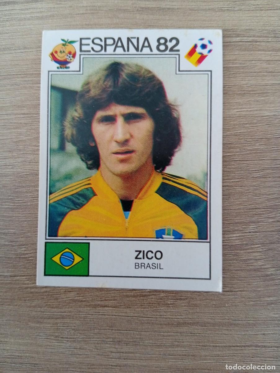 Cromos de f&uacute;tbol: ZICO 375 BRASIL MUNDIAL ESPA&Ntilde;A 1982 82 MUNDIAL PANINI NUNCA PEGADO SIN PEGAR