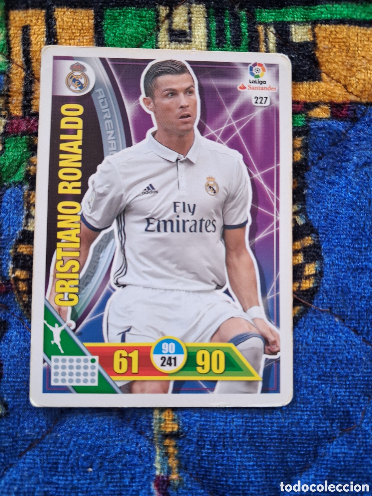 Cromos de f&uacute;tbol: ADRENALYN XL 2016-2017 16 17 N&ordm; 227 CRISTIANO RONALDO (REAL MADRID)