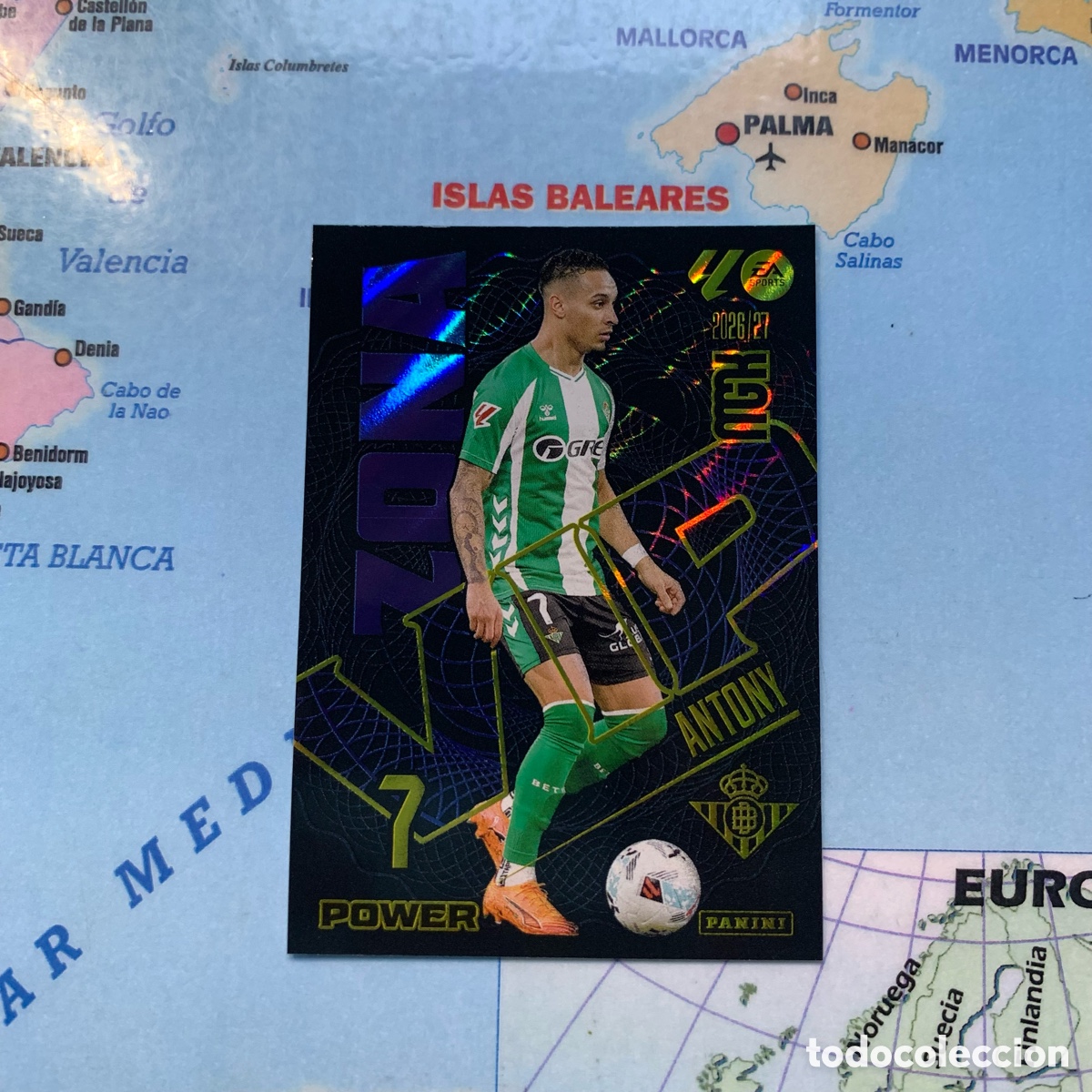 Football Stickers: Antony serie vip power n&uacute;mero 388P del Betis megacracks 26-27 2026-2027