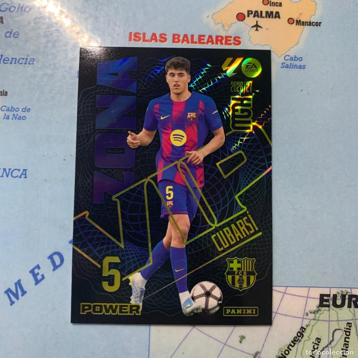 Football Stickers: Cubarsi serie vip power n&uacute;mero 391P del Barcelona megacracks 26-27 2026-2027
