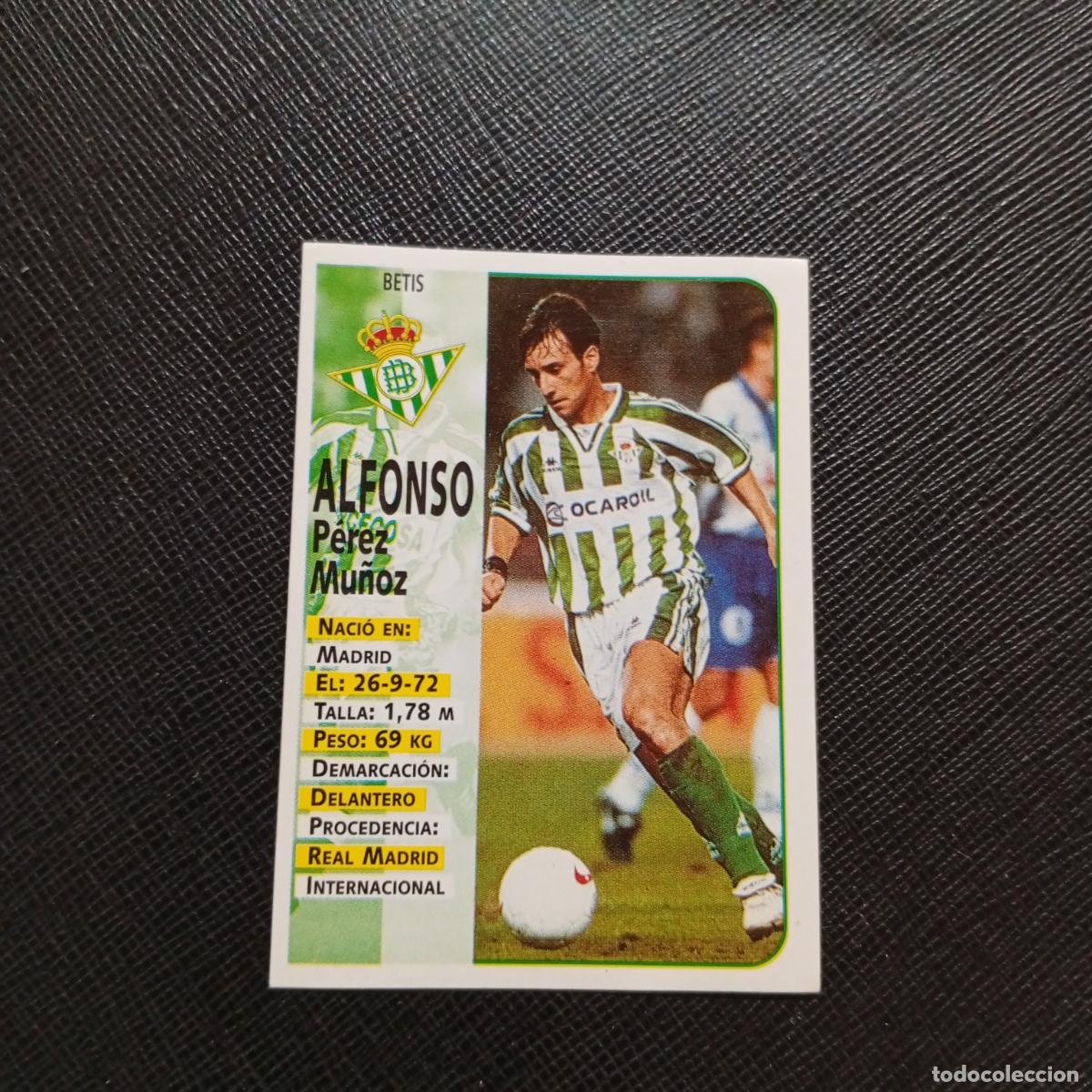 Football Stickers: 157 ALFONSO REAL BETIS PANINI 98 99 CROMO FUTBOL LIGA 1998 1999 - SIN PEGAR - A203 PG109