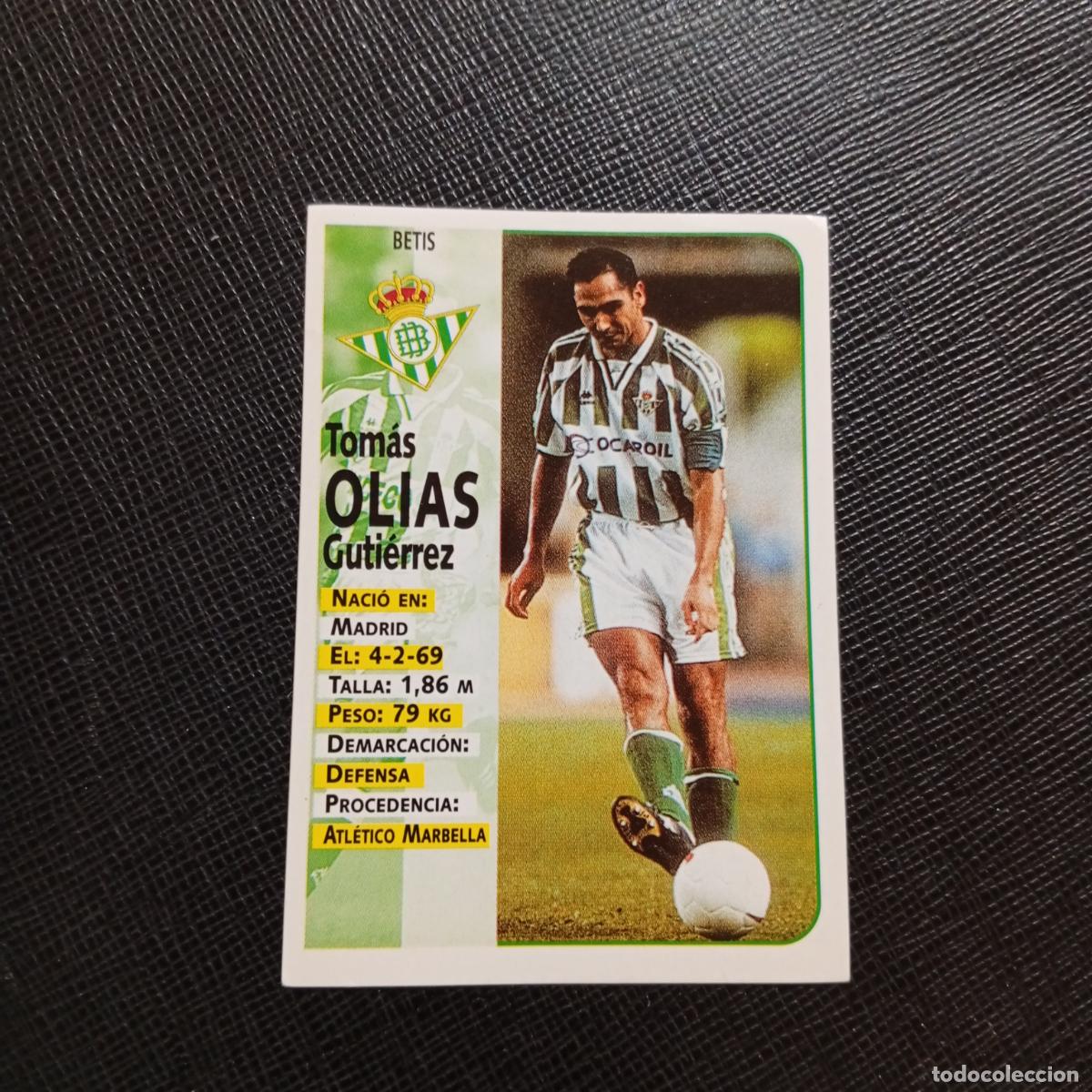 Football Stickers: 148 OLIAS REAL BETIS PANINI 98 99 CROMO FUTBOL LIGA 1998 1999 - SIN PEGAR - A203 PG109