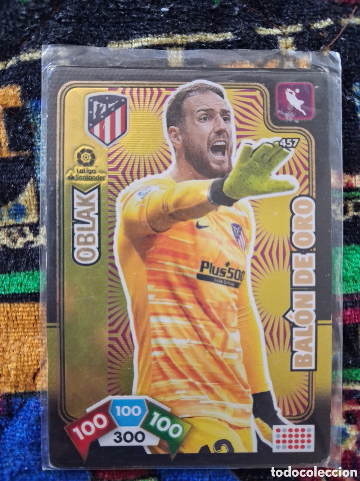 Cromos de f&uacute;tbol: CROMO ADRENALYN XL BALON DE ORO - OBLAK N&ordm; 457 - ATLETICO DE MADRID - LIGA 2019/20 - PANINI