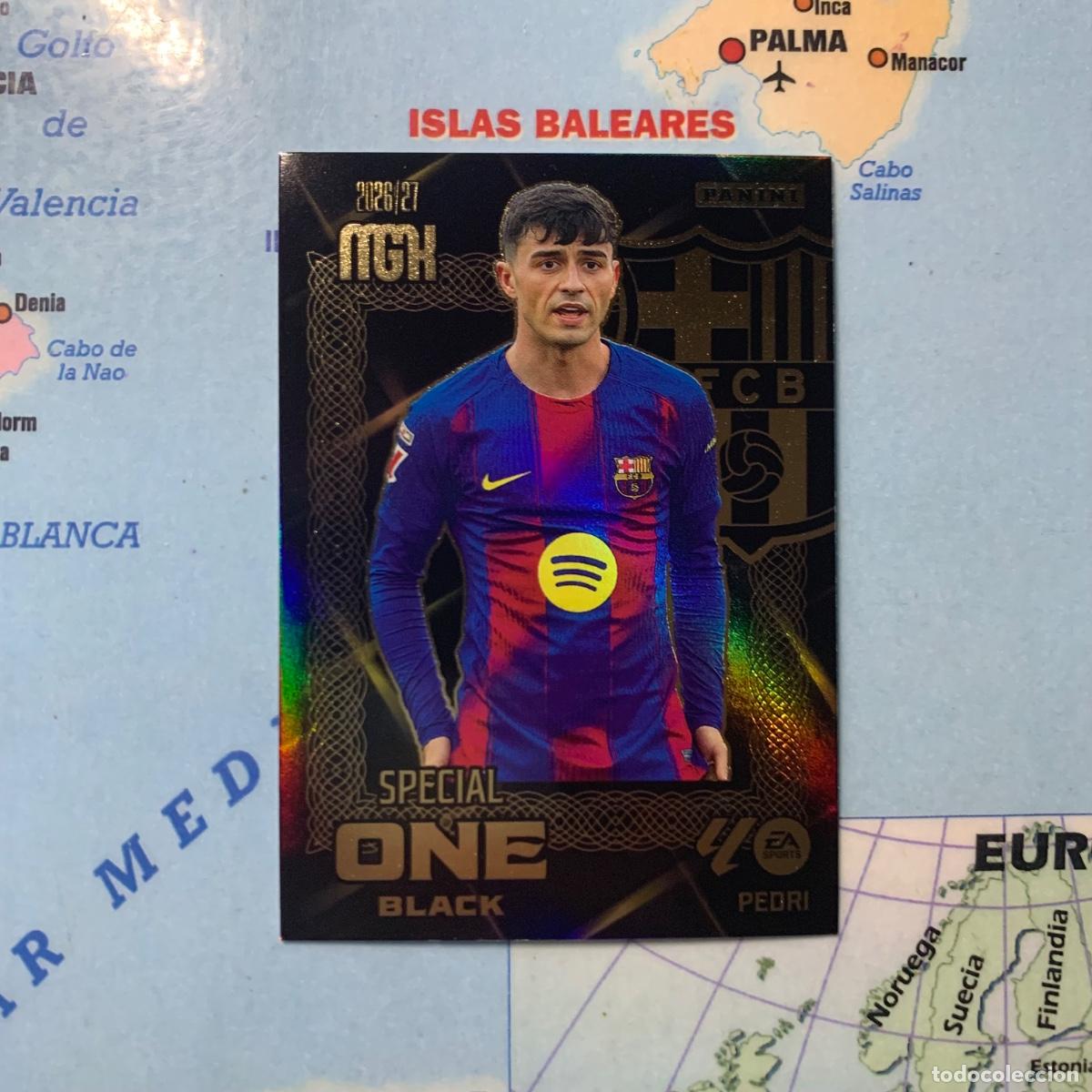 Cromos de f&uacute;tbol: Pedri Special One Black del Barcelona megacracks 26-27 2026-2027