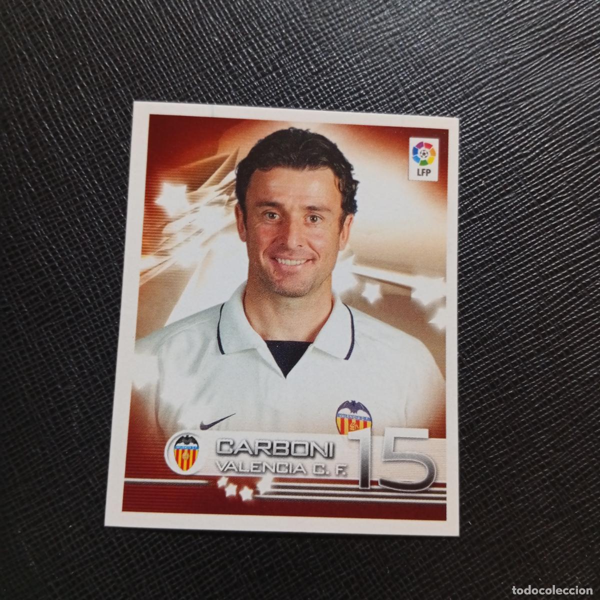Fu&szlig;ball-Sticker: 343 CARBONI VALENCIA PANINI 02 03 SUPERLIGA CROMO FUTBOL 2002 2003 - SIN PEGAR - A203 PG136