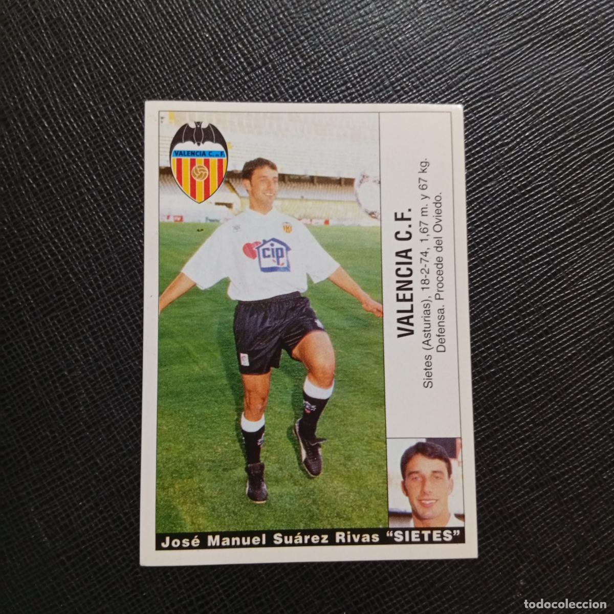 Cromos de f&uacute;tbol: SIETES VALENCIA PANINI 95 96 CROMO FUTBOL LIGA 1995 1996 - SIN PEGAR - A203 PG163