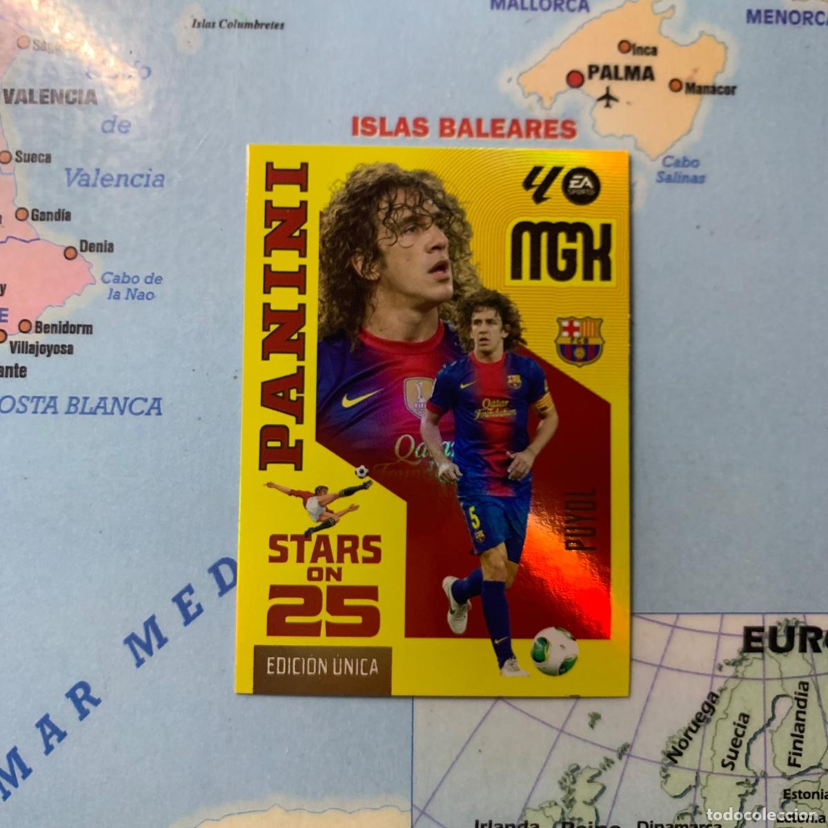 Cromos de f&uacute;tbol: Puyol n&uacute;mero 429 serie on Stars On 25 Del Barcelona megacracks 26-27 2026-2027