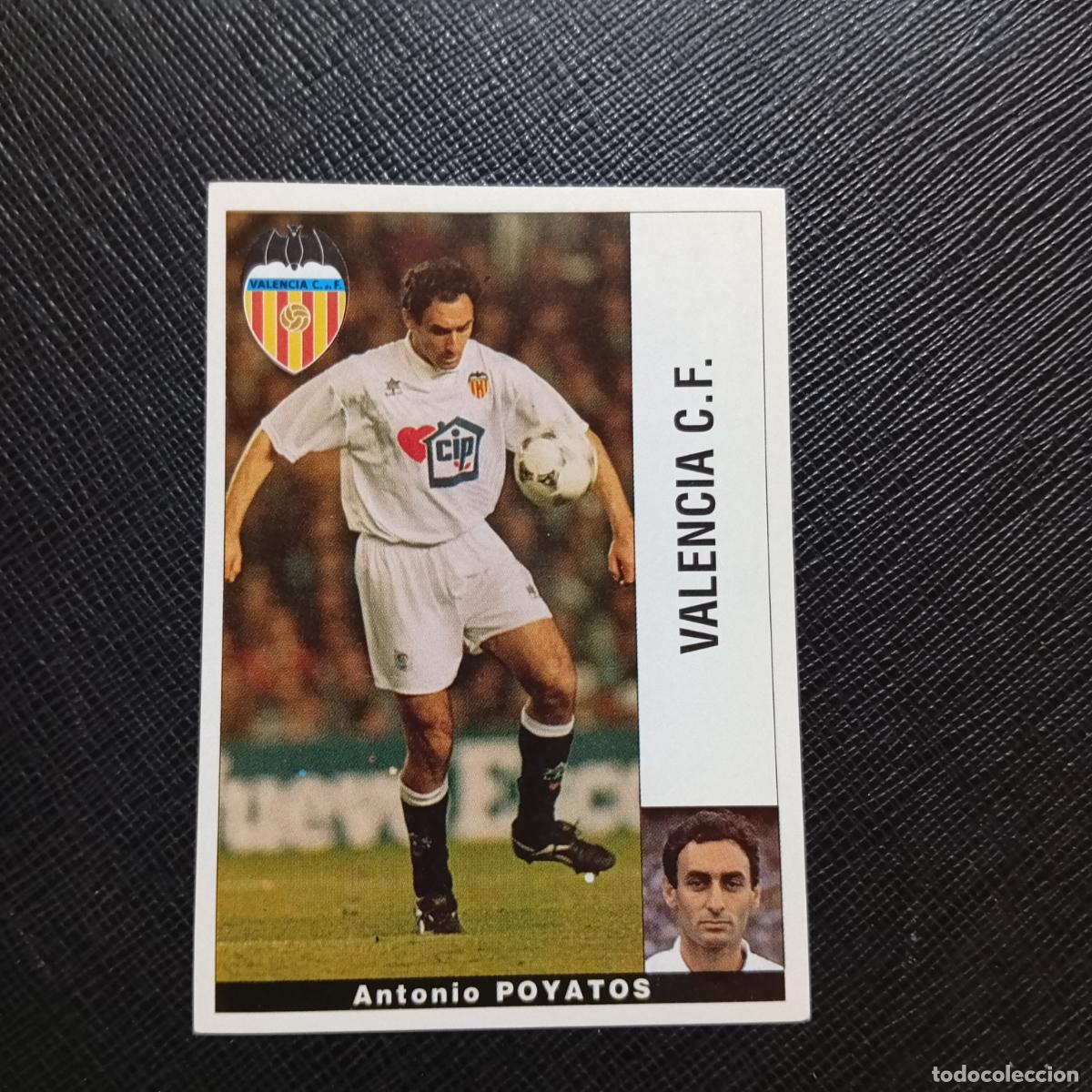 Cromos de f&uacute;tbol: POYATOS VALENCIA PANINI 95 96 CROMO FUTBOL LIGA 1995 1996 - SIN PEGAR - A203 PG181