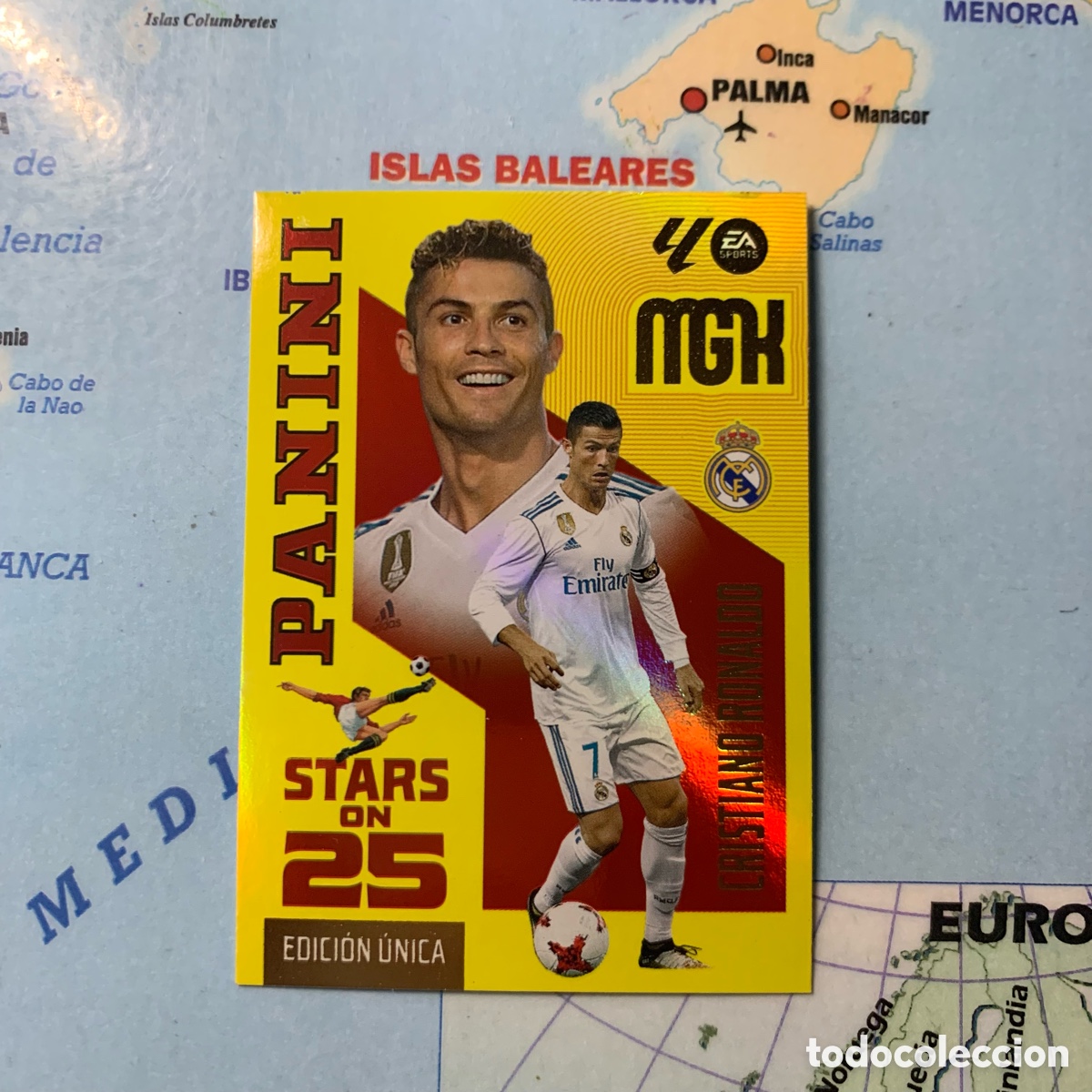 Cromos de f&uacute;tbol: Cristiano Ronaldo n&uacute;mero 442 serie on Stars On 25 Del Real Madrid megacracks 26-27 2026-2027