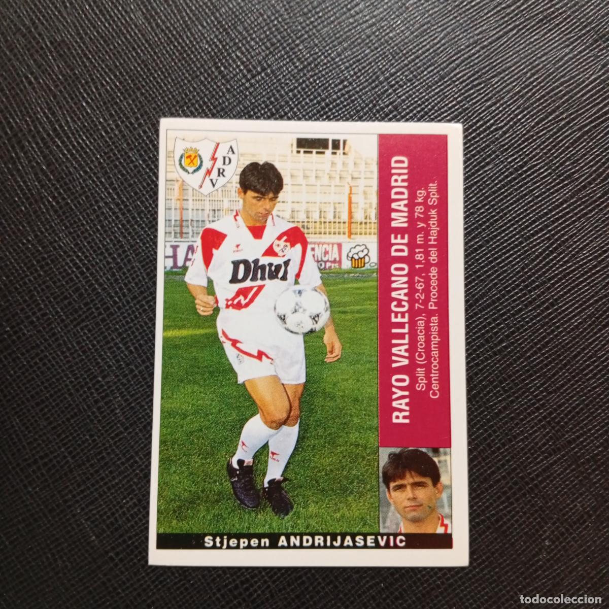 Cromos de f&uacute;tbol: ANDRIJASEVIC RAYO VALLECANO PANINI 95 96 CROMO FUTBOL LIGA 1995 1996 - SIN PEGAR - A203 PG190 B