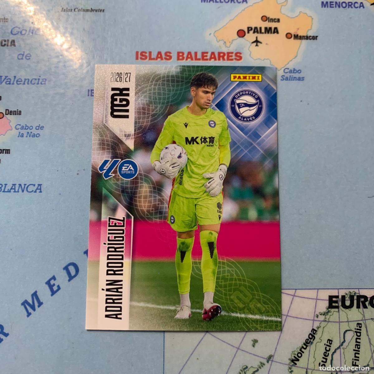 Cromos de f&uacute;tbol: Ad&aacute;n Rodr&iacute;guez n&uacute;mero 21 de Alav&eacute;s megacracks 26-27 2026-2027