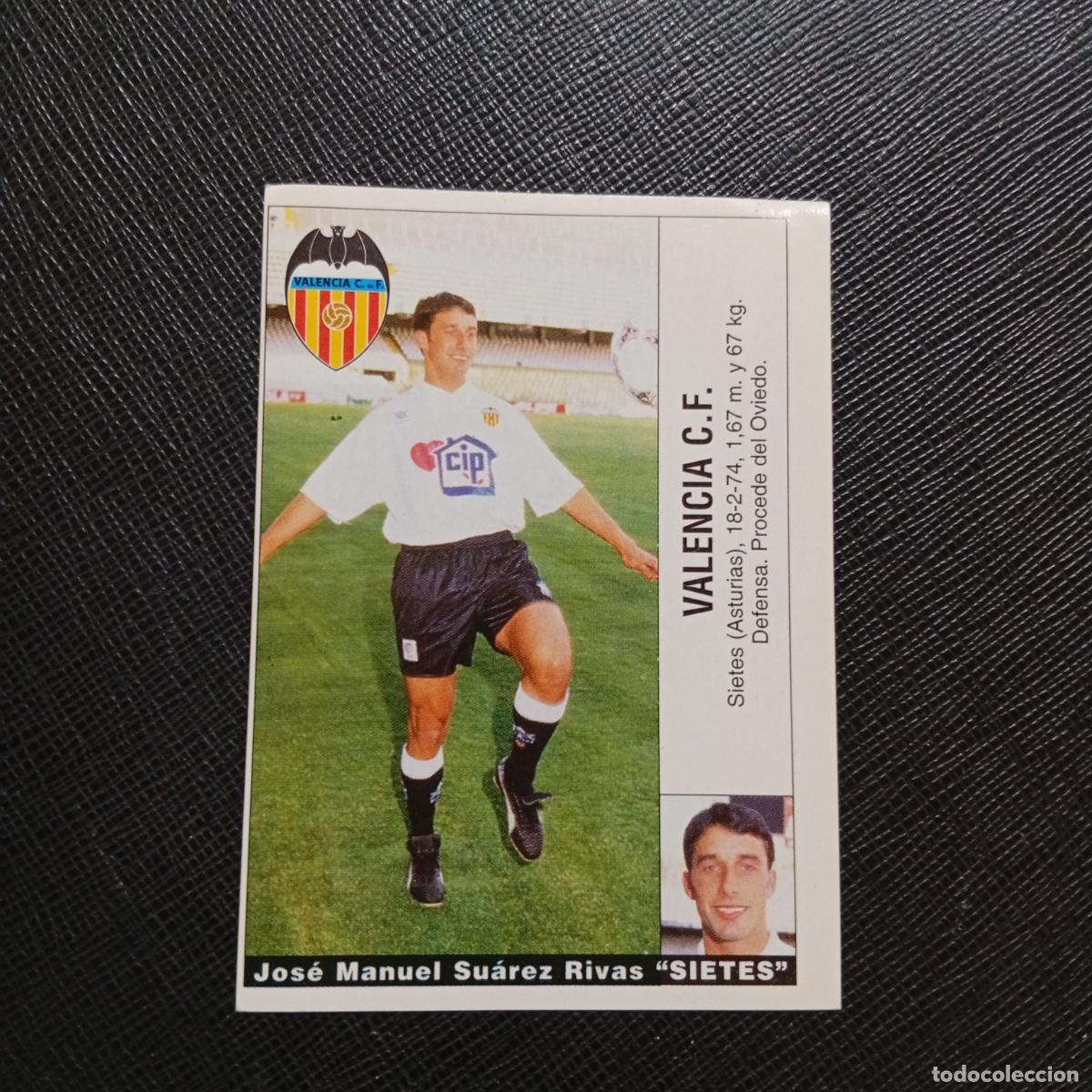 Fu&szlig;ball-Sticker: SIETES VALENCIA PANINI 95 96 CROMO FUTBOL LIGA 1995 1996 - SIN PEGAR - A203 PG253