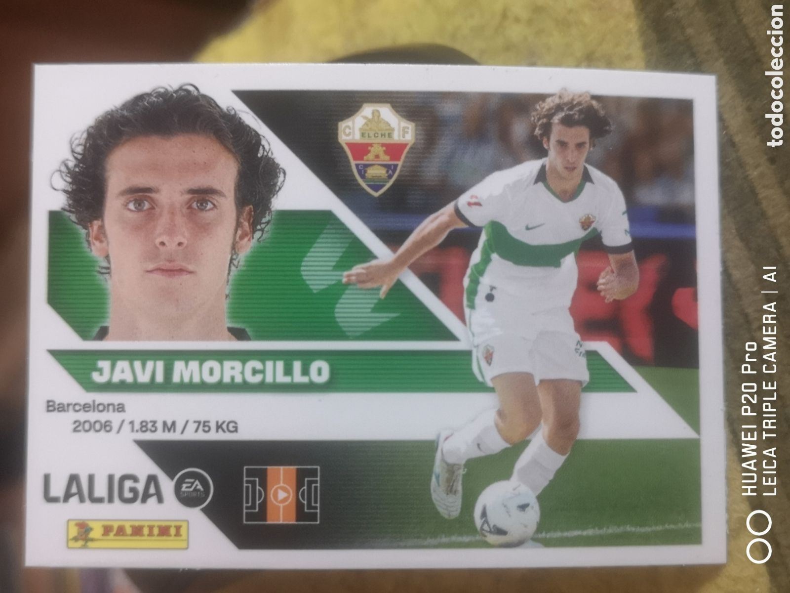 Fu&szlig;ball-Sticker: LIGA ESTE 2026 2027 2026 27 ULTIMOS FICHAJES 26 JAVI MORCILLO ELCHE