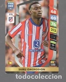 Fu&szlig;ball-Sticker: CROMO DE FIFA 365 CASA XL ADRENALYN N&ordm; 278 SAMU OMORODION DEL ATL&Eacute;TICO MADRID A&Ntilde;O 2025
