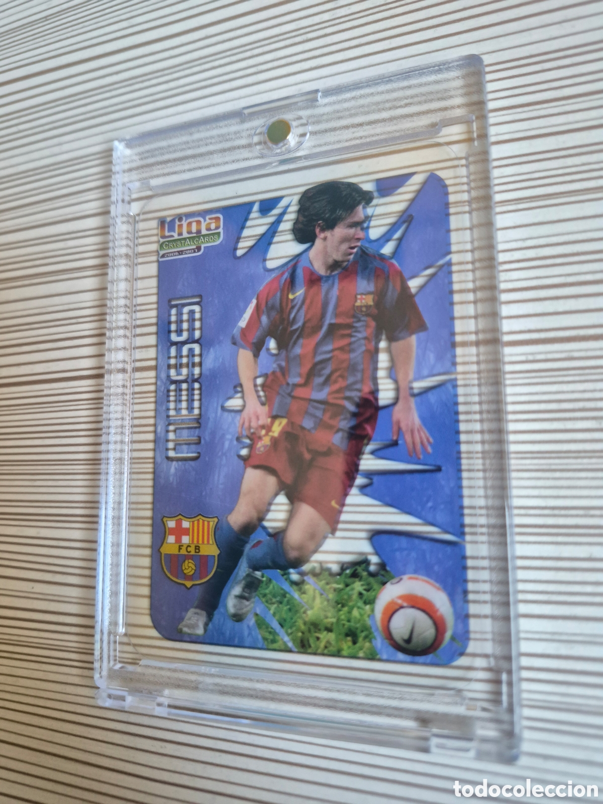 Fu&szlig;ball-Sticker: MESSI #15 MUNDICROMO LIGA CRYSTAL CARDS MUNDICROMO 2006 2007