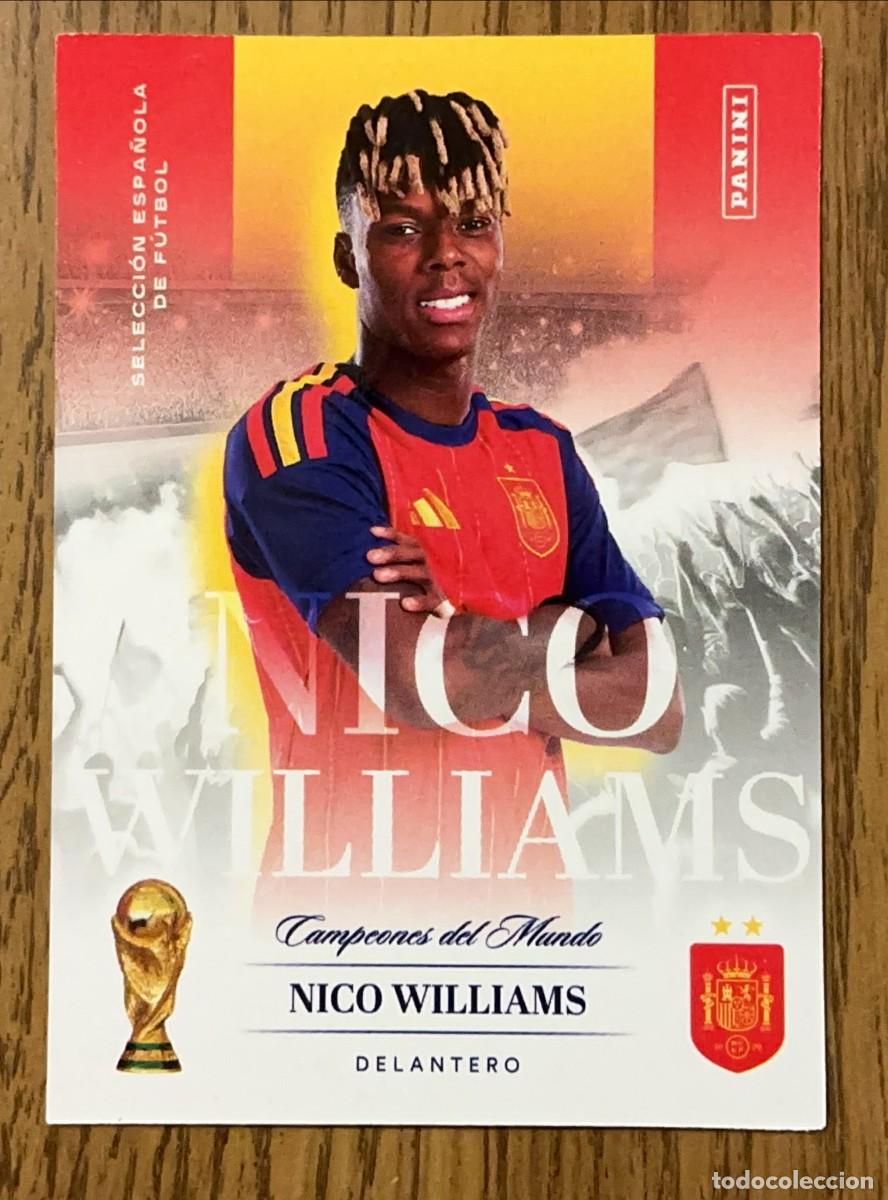 Cromos de f&uacute;tbol: Nico Williams #21 Panini Pasion Espa&ntilde;a Campeones del Mundo 2026