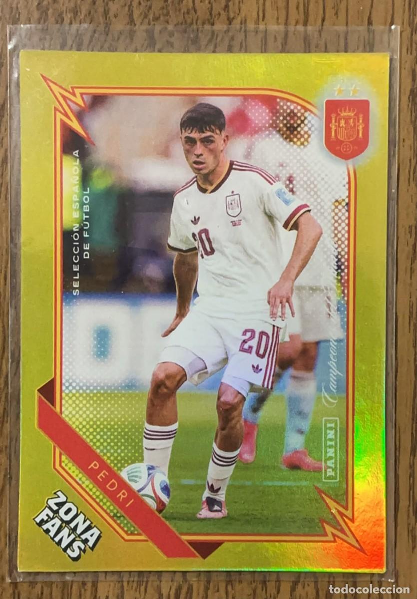 Cromos de f&uacute;tbol: Pedri Paralela Gold Kromix #KO38 Panini Pasi&oacute;n Espa&ntilde;a Campeones del Mundo 2026