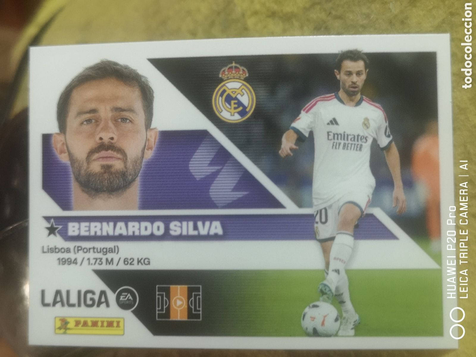Cromos de f&uacute;tbol: LIGA ESTE 2026 2027 2026 27 ULTIMOS FICHAJES 21 BERNARDO SILVA REAL MADRID