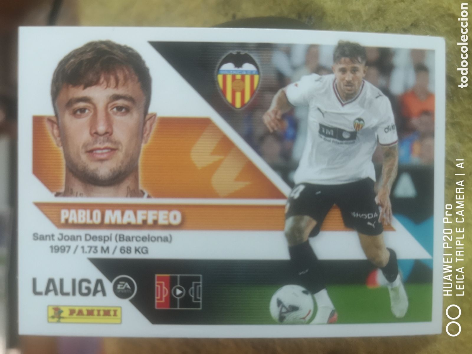 Cartes &agrave; collectionner de Football: LIGA ESTE 2026 2027 2026 27 ULTIMOS FICHAJES 28 MAFFEO VALENCIA