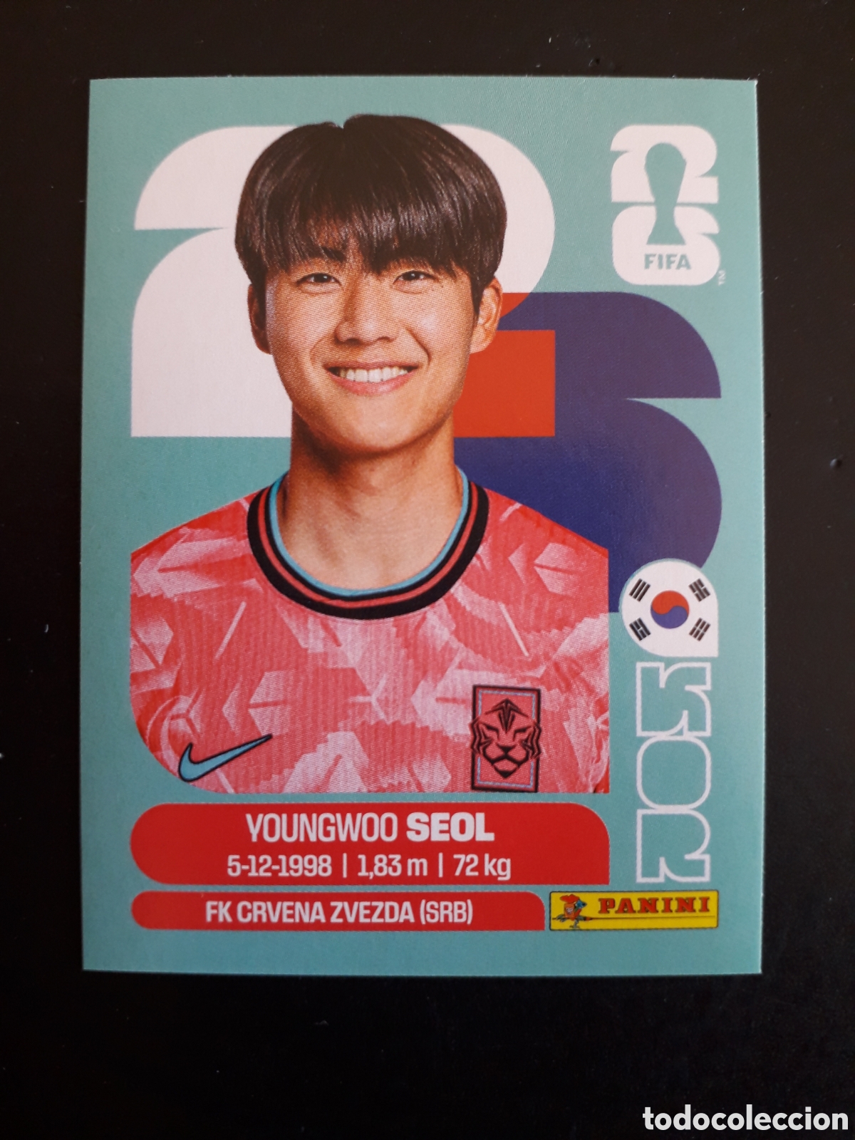 Cartes &agrave; collectionner de Football: SEOL COREA DEL SUR KOR 6 MUNDIAL F&Uacute;TBOL 2026 FIFA WORLD CUP PANINI SIN PEGAR PEDIDO M&Iacute;NIMO 3&euro;