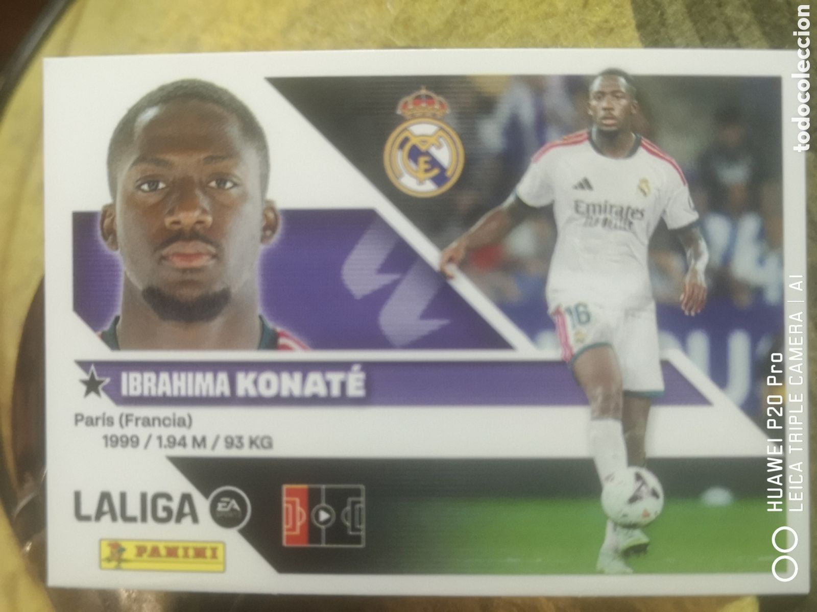 Fu&szlig;ball-Sticker: LIGA ESTE 2026 2027 2026 27 COLOCA KONATE 7 BIS REAL MADRID