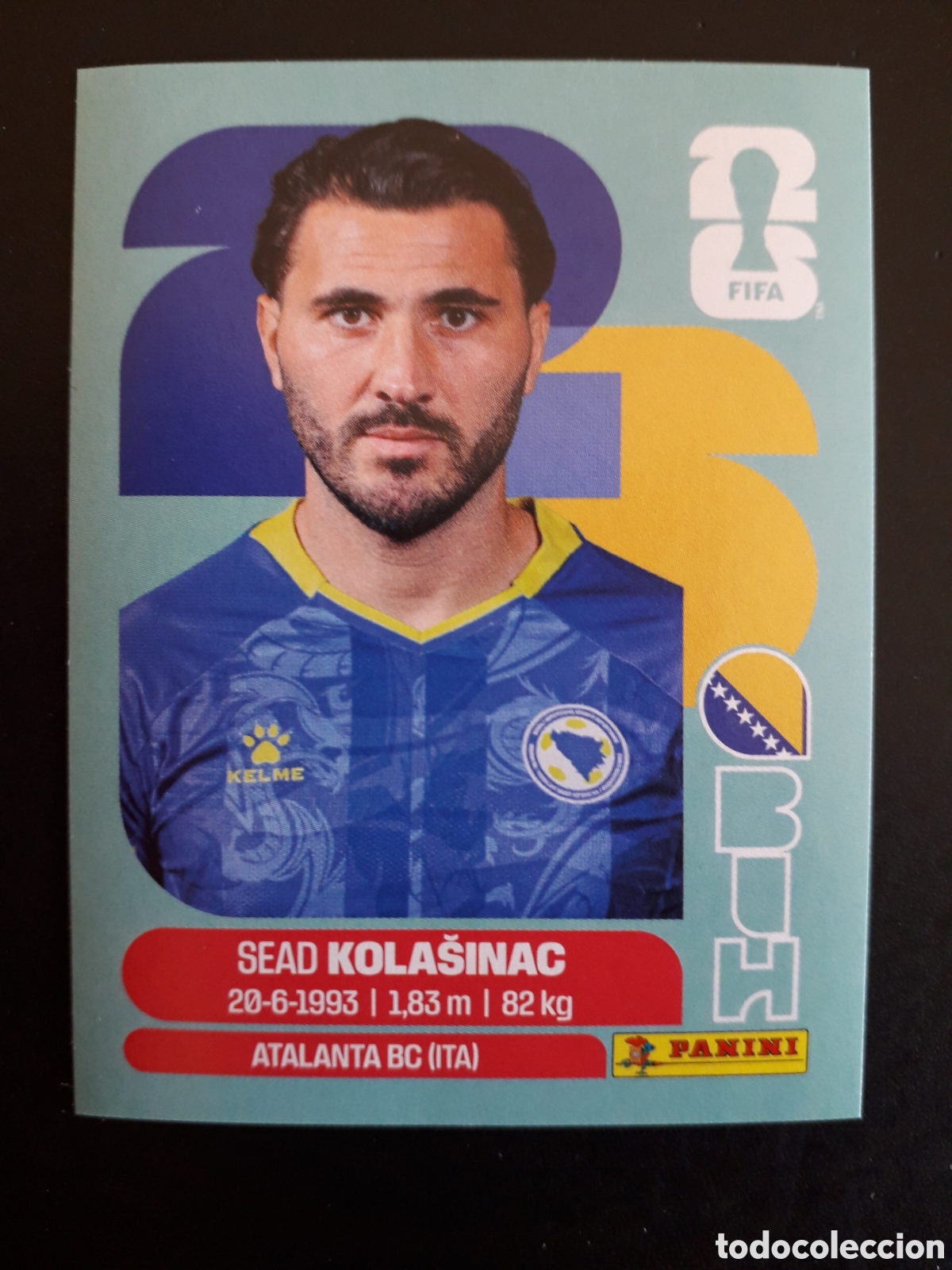 Cromos de f&uacute;tbol: KOLA&Scaron;INAC BOSNIA HERCEGOVINA BIH 4 MUNDIAL F&Uacute;TBOL 2026 FIFA WORLD CUP PANINI PEDIDO M&Iacute;NIMO 3&euro;