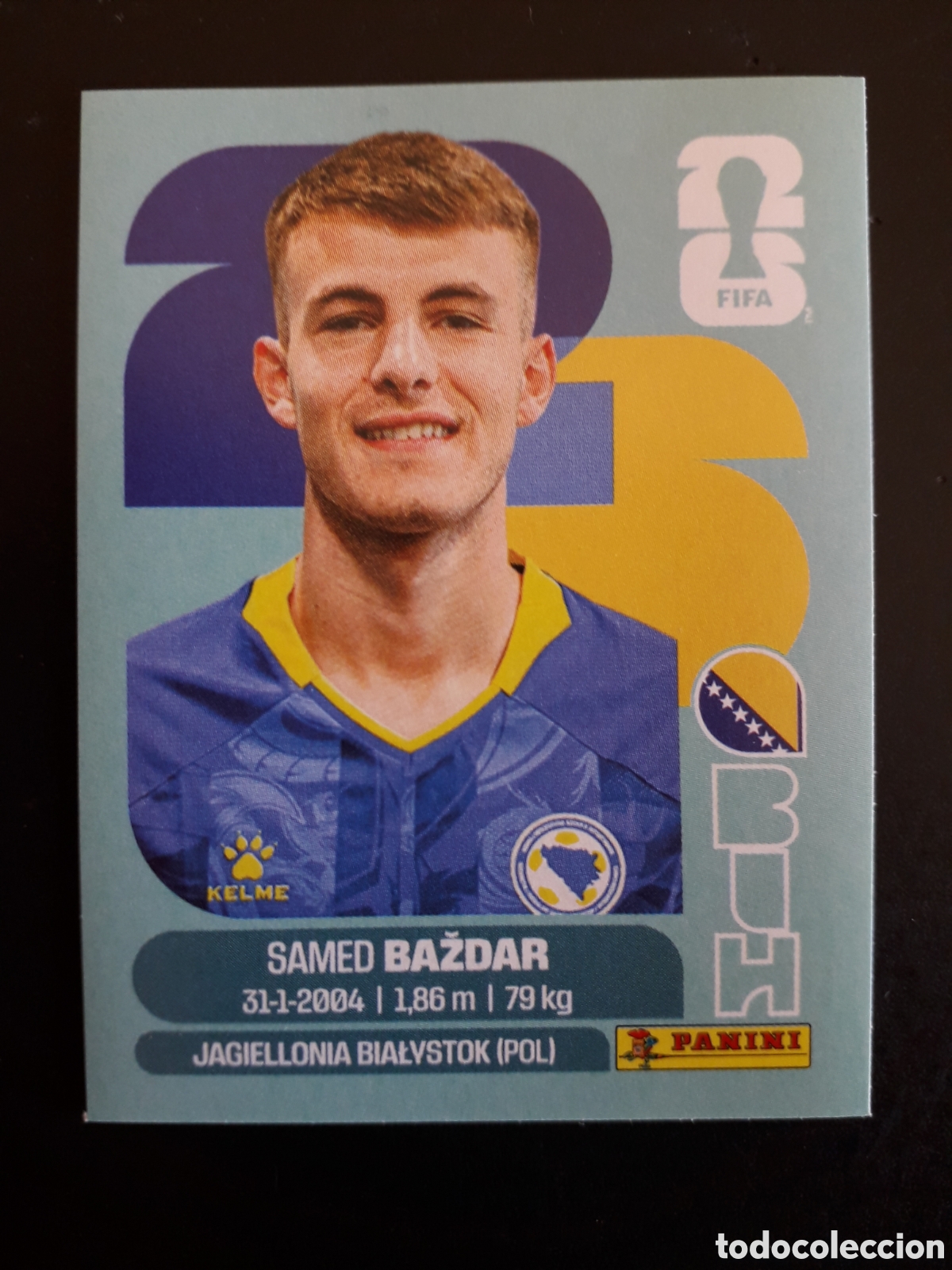 Cromos de f&uacute;tbol: BAŽDAR BOSNIA HERCEGOVINA BIH 19 MUNDIAL F&Uacute;TBOL 2026 FIFA WORLD CUP PANINI SIN PEG PEDIDO M&Iacute;NIMO 3&euro;