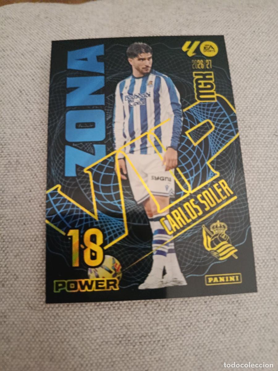 Cromos de f&uacute;tbol: Megacracks 26/27. 390P- Carlos Soler. Real Sociedad. Zona VIP power.