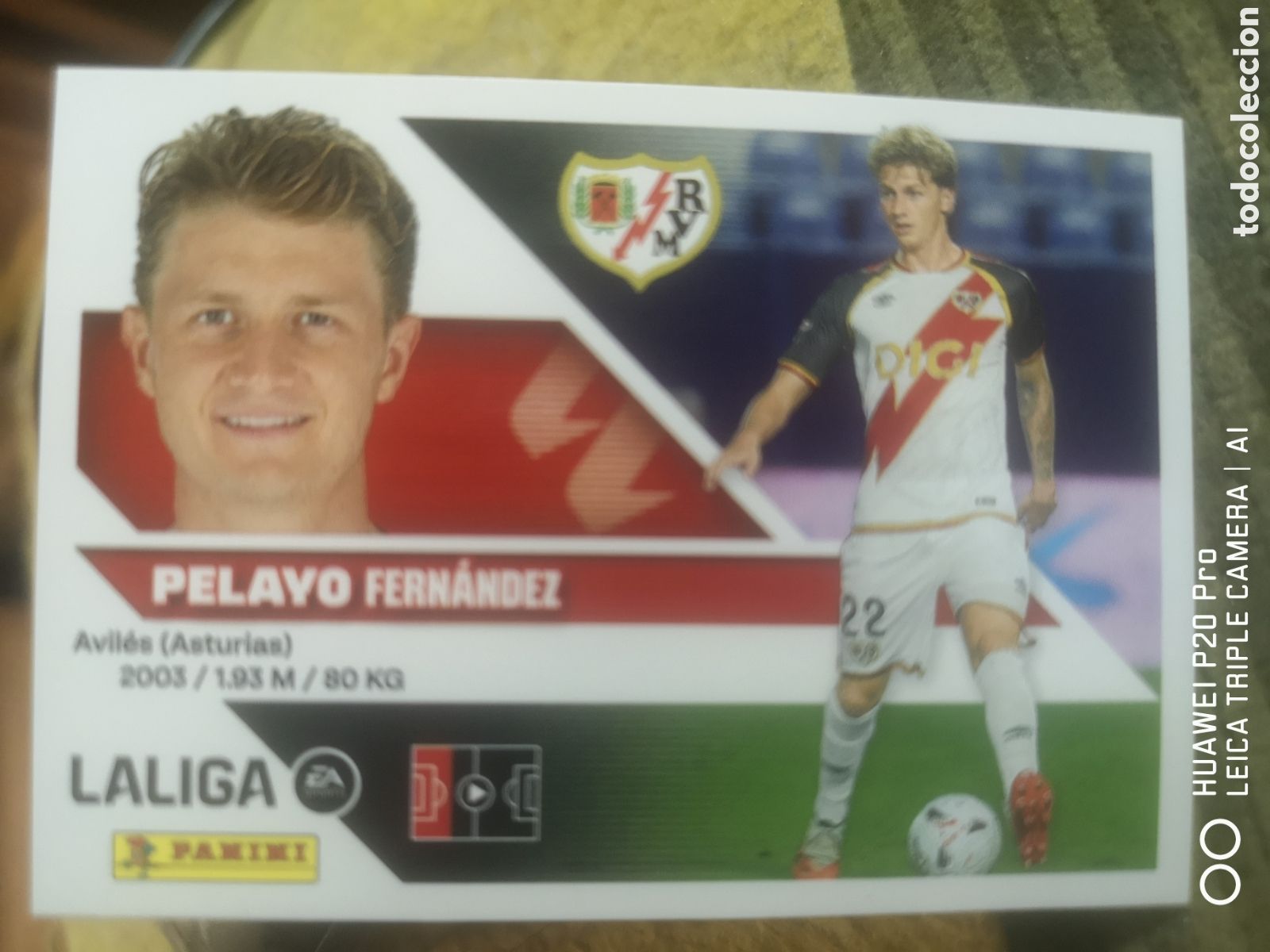 Cromos de f&uacute;tbol: LIGA ESTE 2026 2027 2026 27 COLOCA PELAYO 10 BIS RAYO VALLECANO