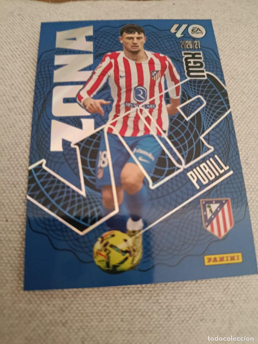 Cromos de f&uacute;tbol: Megacracks 26/27. 404- Pubill. Atl&eacute;tico de Madrid. Zona VIP.