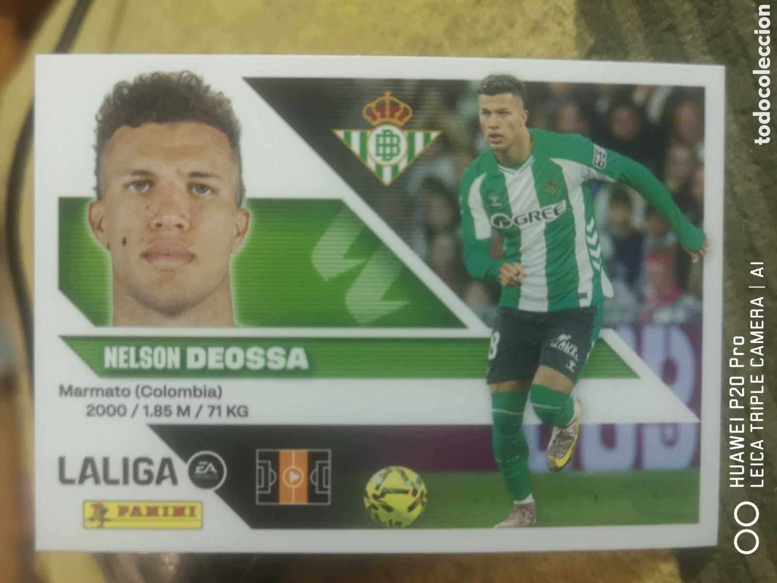 Cromos de f&uacute;tbol: LIGA ESTE 2026 2027 2026 27 COLOCA DEOSSA 11 BIS REAL BETIS