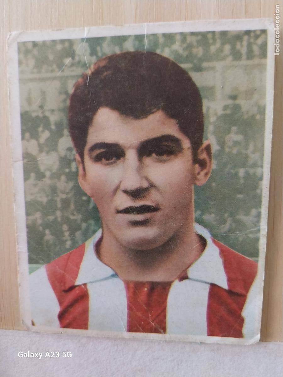 Cromos de f&uacute;tbol: COLLAR ATLETICO AT MADRID CAMPEONES BRUGUERA LIGA 1968 68 69 CROMO 151 SIN PEGAR NUNCA ORIGINAL