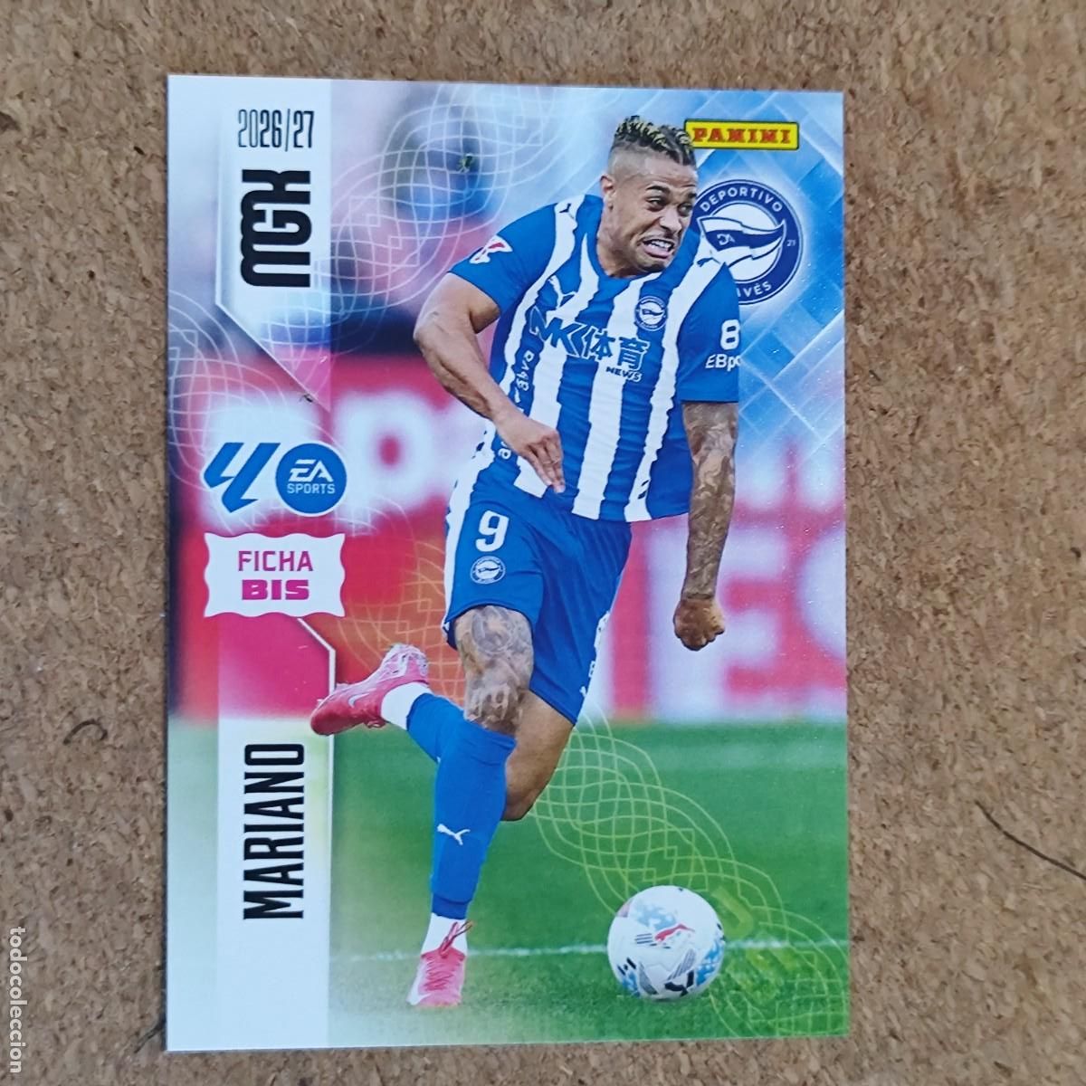 Cromos de f&uacute;tbol: MEGACRACKS 2&ordf; EDICION 26/27 CARD FICHA BIS MARIANO ALAVES # 34BIS PANINI