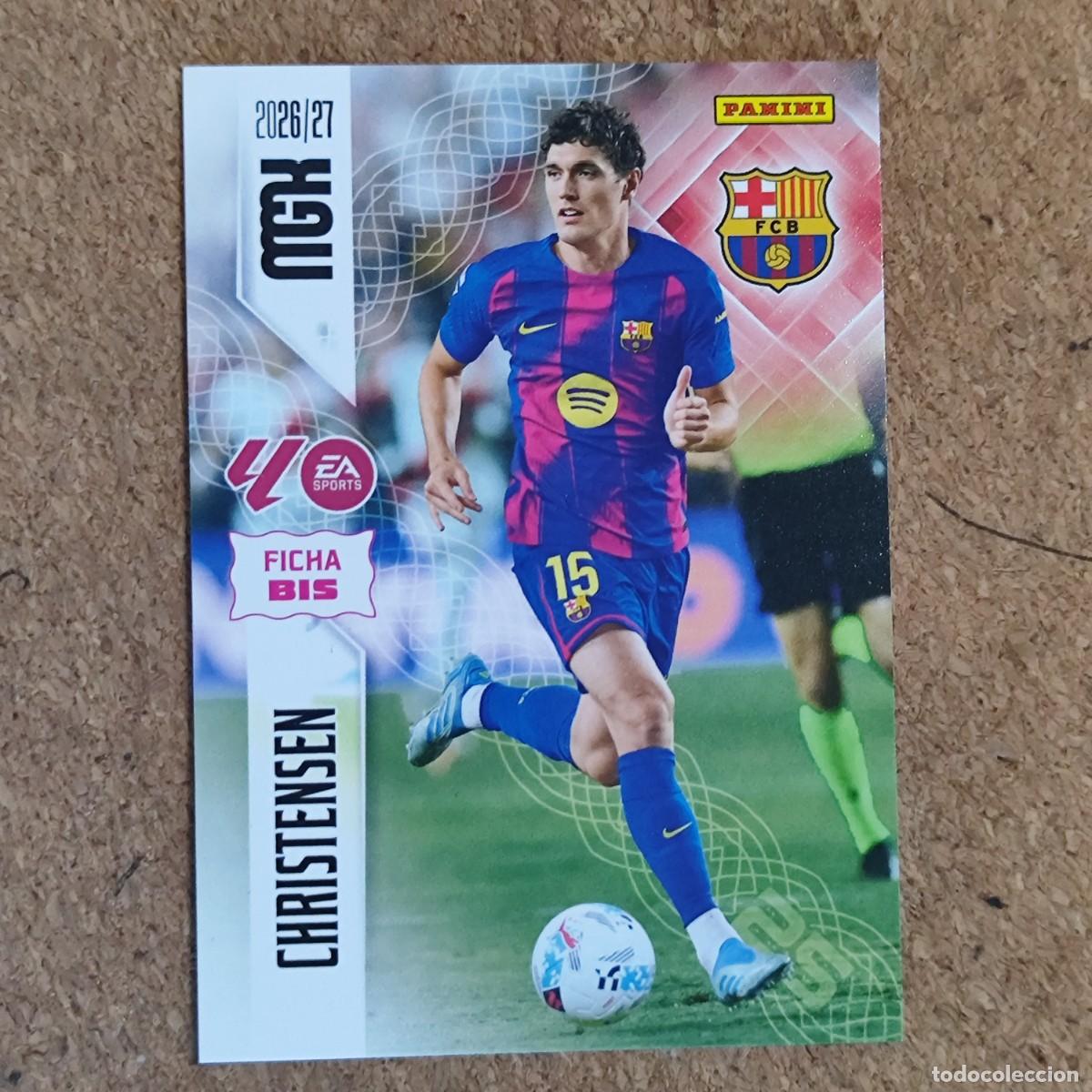 Cromos de f&uacute;tbol: MEGACRACKS 2&ordf; EDICION 26/27 CARD FICHA BIS CHRISTENSEN FC BARCELONA # 80BIS PANINI