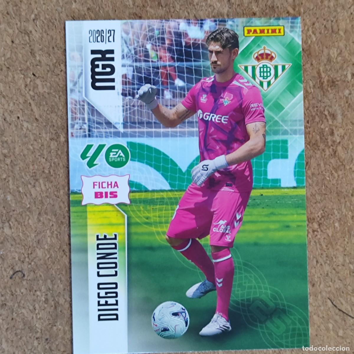 Cromos de f&uacute;tbol: MEGACRACKS 2&ordf; EDICION 26/27 CARD FICHA BIS DIEGO CONDE REAL BETIS # 93BIS PANINI