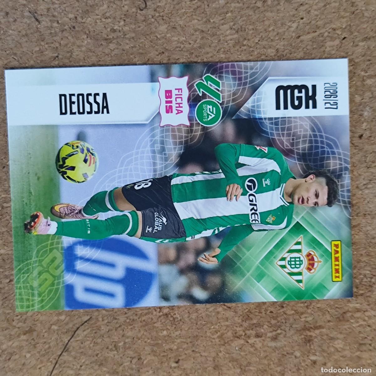 Cromos de f&uacute;tbol: MEGACRACKS 2&ordf; EDICION 26/27 CARD FICHA BIS DEOSSA REAL BETIS # 100BIS PANINI