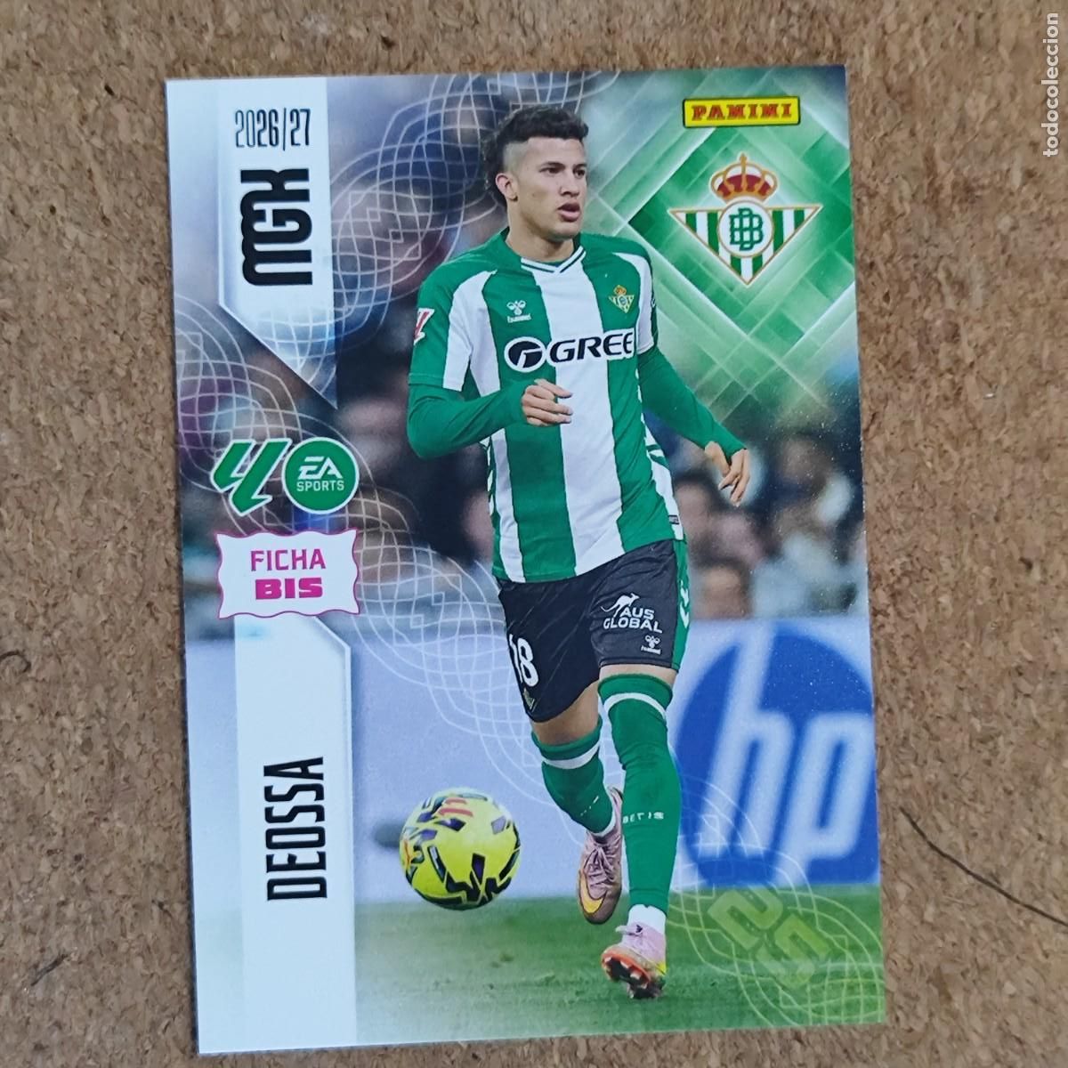 Fu&szlig;ball-Sticker: MEGACRACKS 2&ordf; EDICION 26/27 CARD FICHA BIS DEOSSA REAL BETIS # 100BIS PANINI