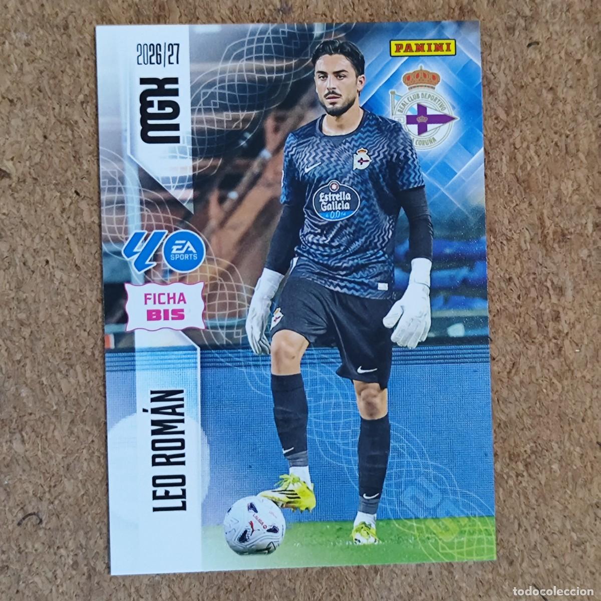 Cromos de f&uacute;tbol: MEGACRACKS 2&ordf; EDICION 26/27 CARD FICHA BIS LEO ROMAN DEPORTIVO # 129BIS PANINI