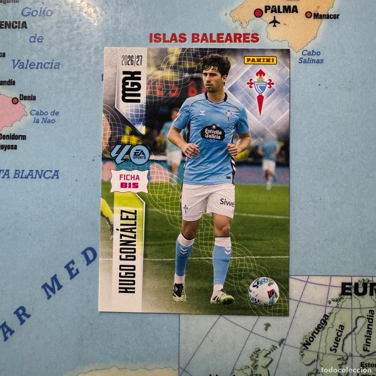 Cromos de f&uacute;tbol: Hugo Gonz&aacute;lez N&uacute;mero 123 Bis del celta megacracks 26-27 2026-2027