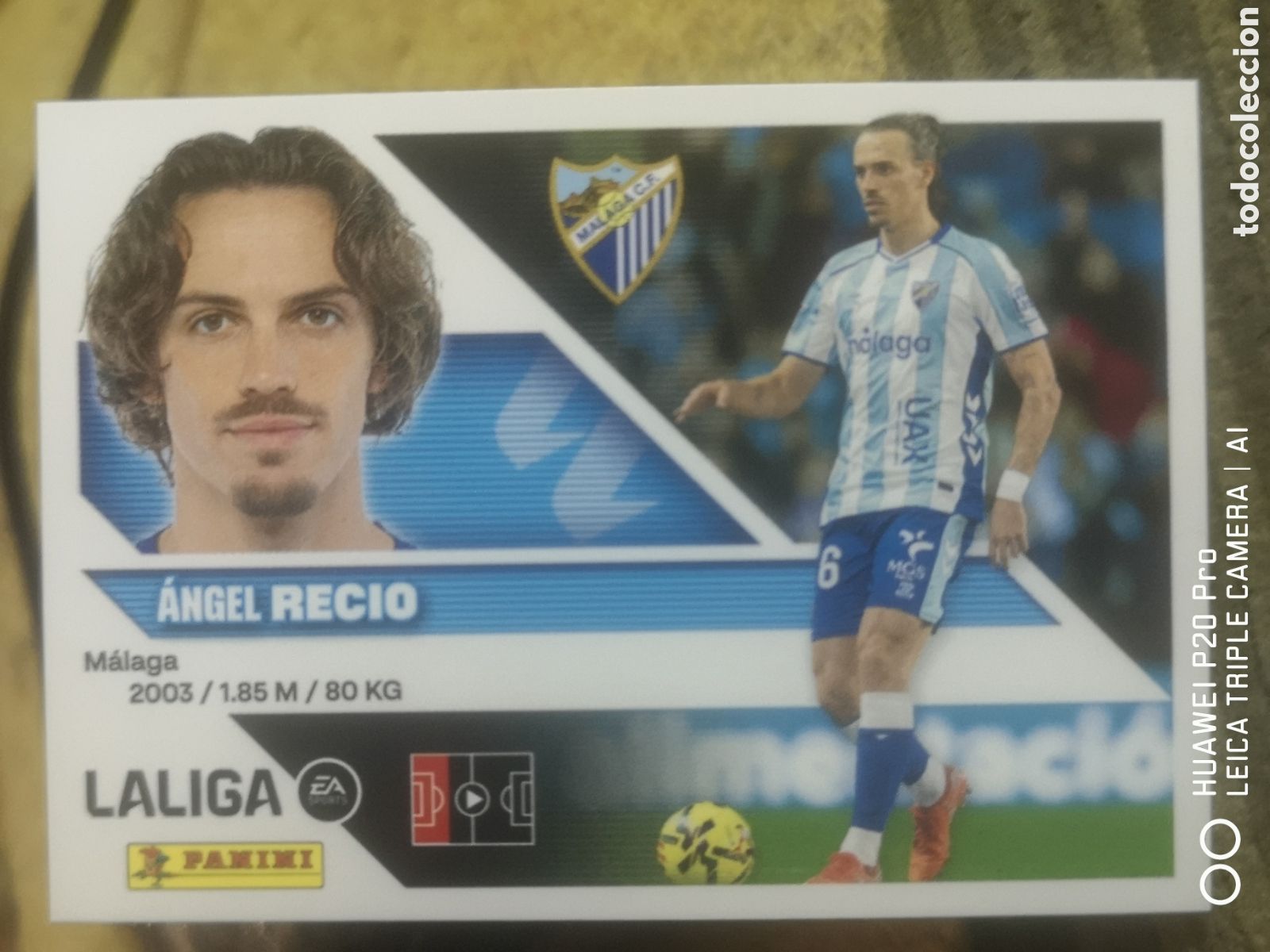 Cromos de f&uacute;tbol: LIGA ESTE 2026 2027 2026 27 COLOCA RECIO 6 BIS MALAGA
